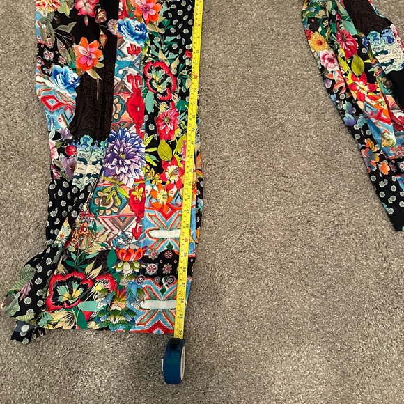 Johnny Was Multicolor Floral Patchwork Pants - Picture 8 of 14